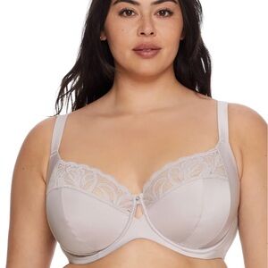 NWT BARE NECESSITIES Lena Side Support Bra 36DD Silver Screen